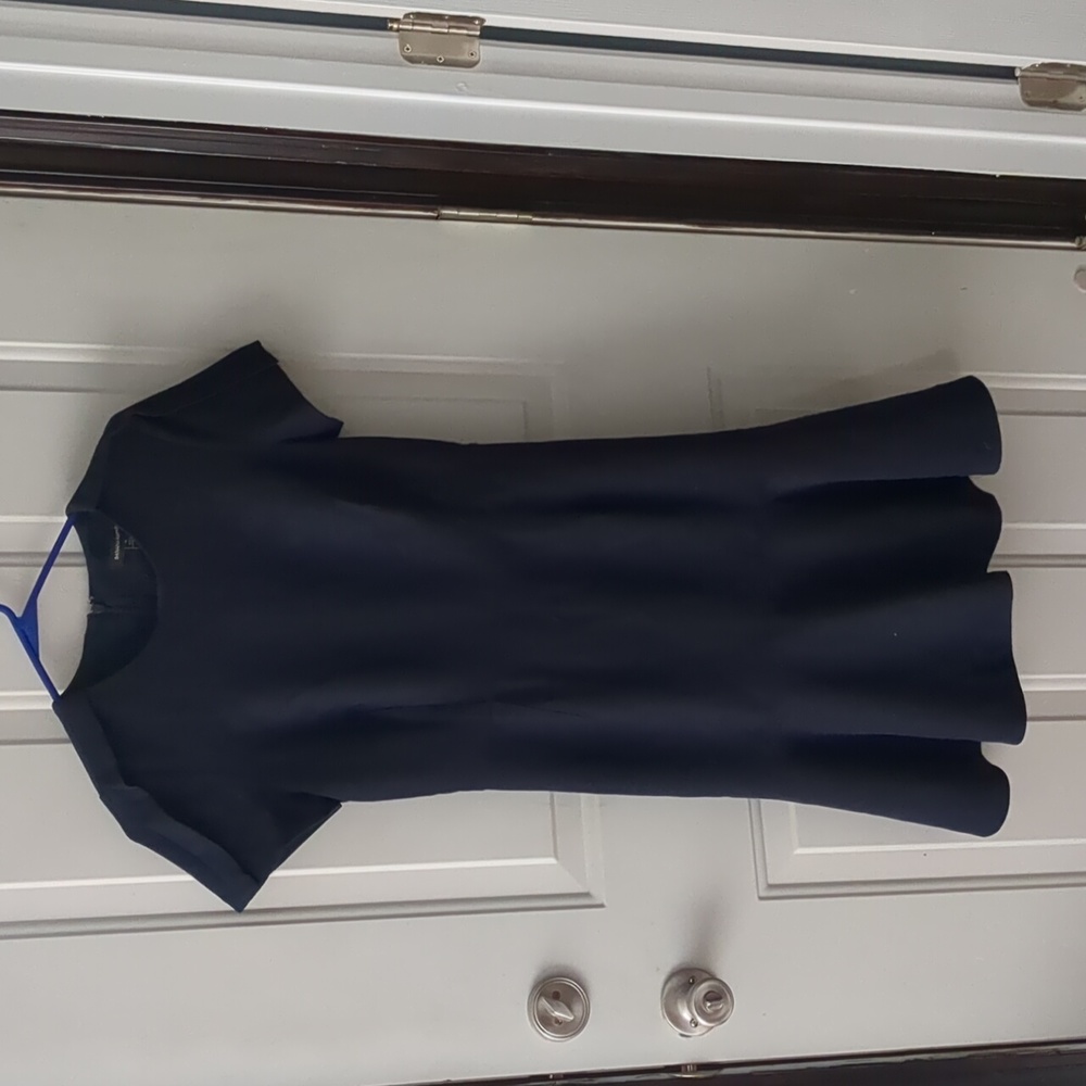 Navy short sleeve summer dress